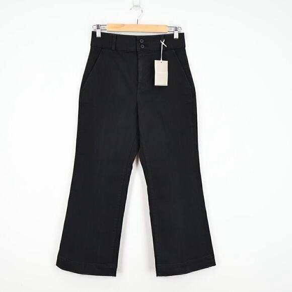 Everlane The Organic Kick Flare Pant Black Size 4 NWT - Picture 1 of 6